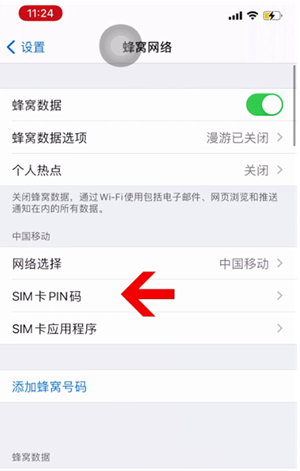 韶山苹果14维修网分享如何给iPhone14的SIM卡设置密码 