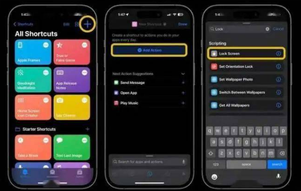 韶山苹果14锁屏维修店分享iPhone14升级iOS16.4后如何创建锁屏快捷方式 