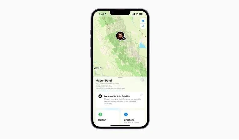 韶山苹果14维修分享iPhone14系列中 FindMy功能通过卫星分享位置方法教程 